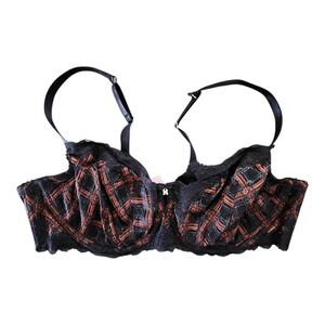 Savage X‎ Fenty 44DD Sparkle Prep Bra Balconette Metallic Underwire  NWT